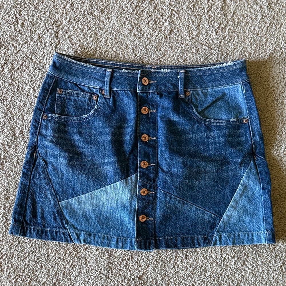American Eagle Outfitters Blue Denim Mini Skirt